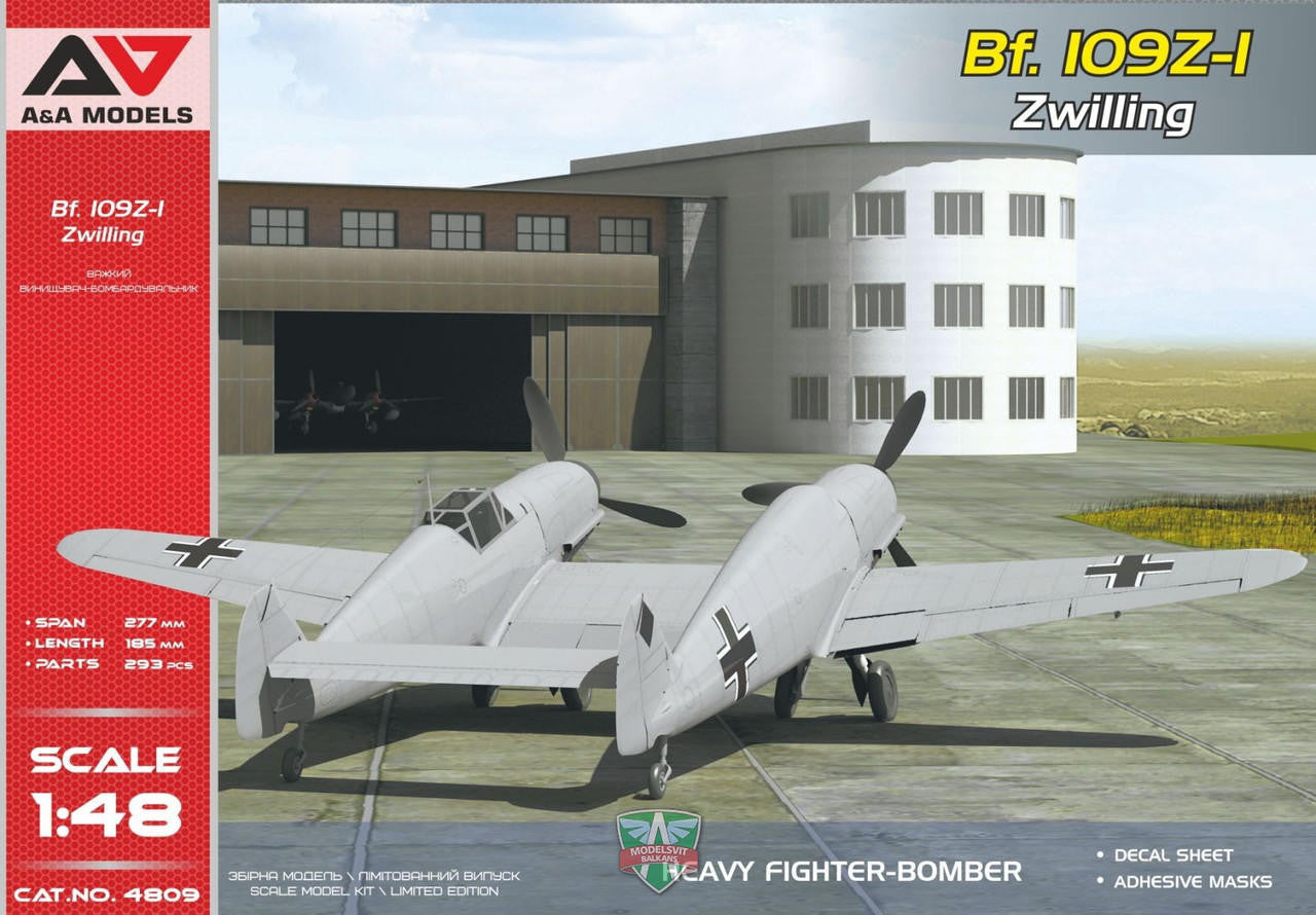 A&A Models 1/48 Bf109Z-1 Zwilling 4809